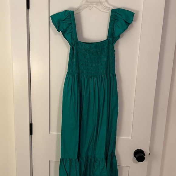 NWT o.p.t (one pretty time) Tuscany Dress in green with pockets - Picture 8 of 9